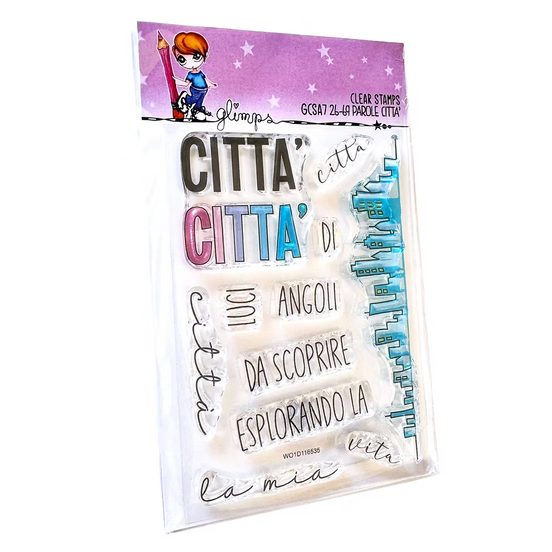 Set Timbri PAROLE CITTA' - GCSA7 26-69 GLIMPS