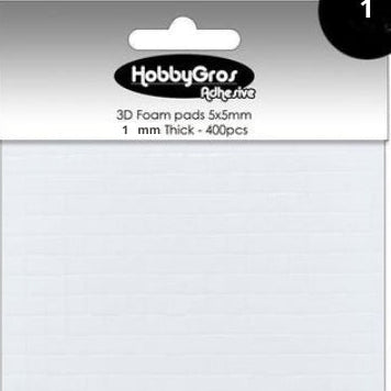 5960 BIADESIVO spessorato 1 x 5 x 5 mm - HOBBYGROS