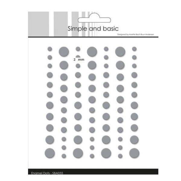 Enamel Dots MATE SBA055  'Concrete'-  SIMPLE AND BASIC