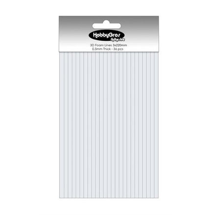 BIADESIVO spessorato 0,5 mm  in STRISCE - HGA003 - HOBBY GROS