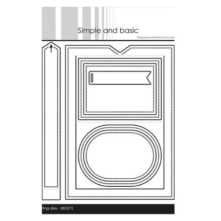 SBD572  Set Fustelle "Sliding Card" - Simple and Basic