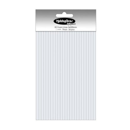 BIADESIVO spessorato 1 mm  in STRISCE - HGA004 - HOBBYGROS