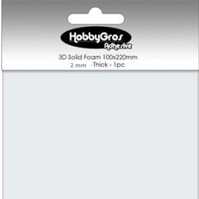 HGA010 BIADESIVO spessorato 2 mm  in FOGLIO - HOBBYGROS