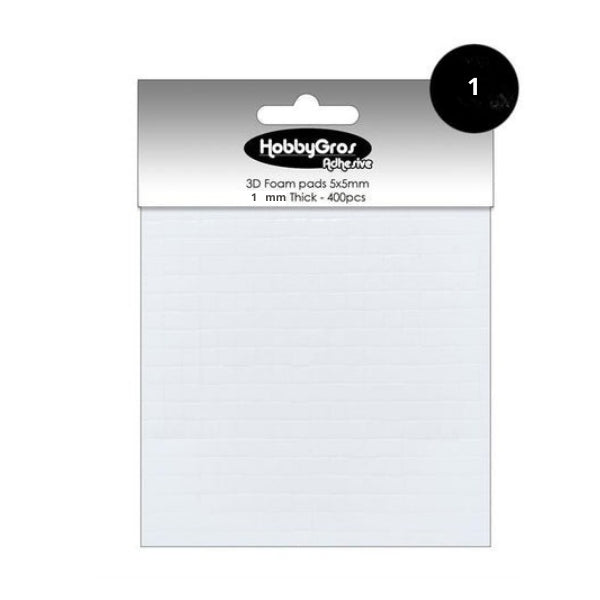5960 BIADESIVO spessorato 1 x 5 x 5 mm - HOBBYGROS
