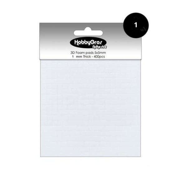 5960 BIADESIVO spessorato 1 x 5 x 5 mm - HOBBYGROS