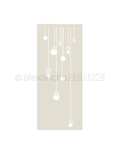 Stencil 'Festive Christmas tree baubles '- ST-AR-W0028- A.RENKE