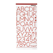 Alpha Stickers 'Large Alphabet Red'- AS-AR-Ty0002- A.RENKE