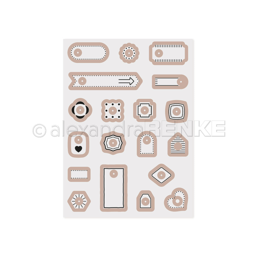 CE-AR-Ba0006 Cut &amp; Emboss Folder 'Amplifier Shapes' - A.RENKE
