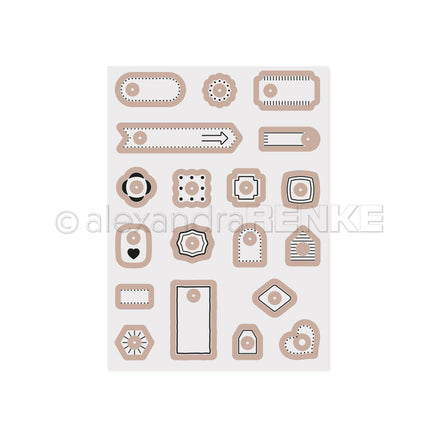 CE-AR-Ba0006 Cut &amp; Emboss Folder 'Amplifier Shapes' - A.RENKE