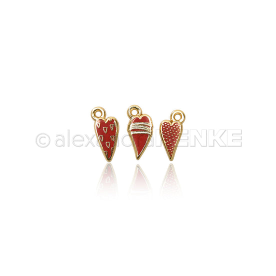 Charms Set 'Heart Trio'- PAK-AR-Ba0010- A.RENKE