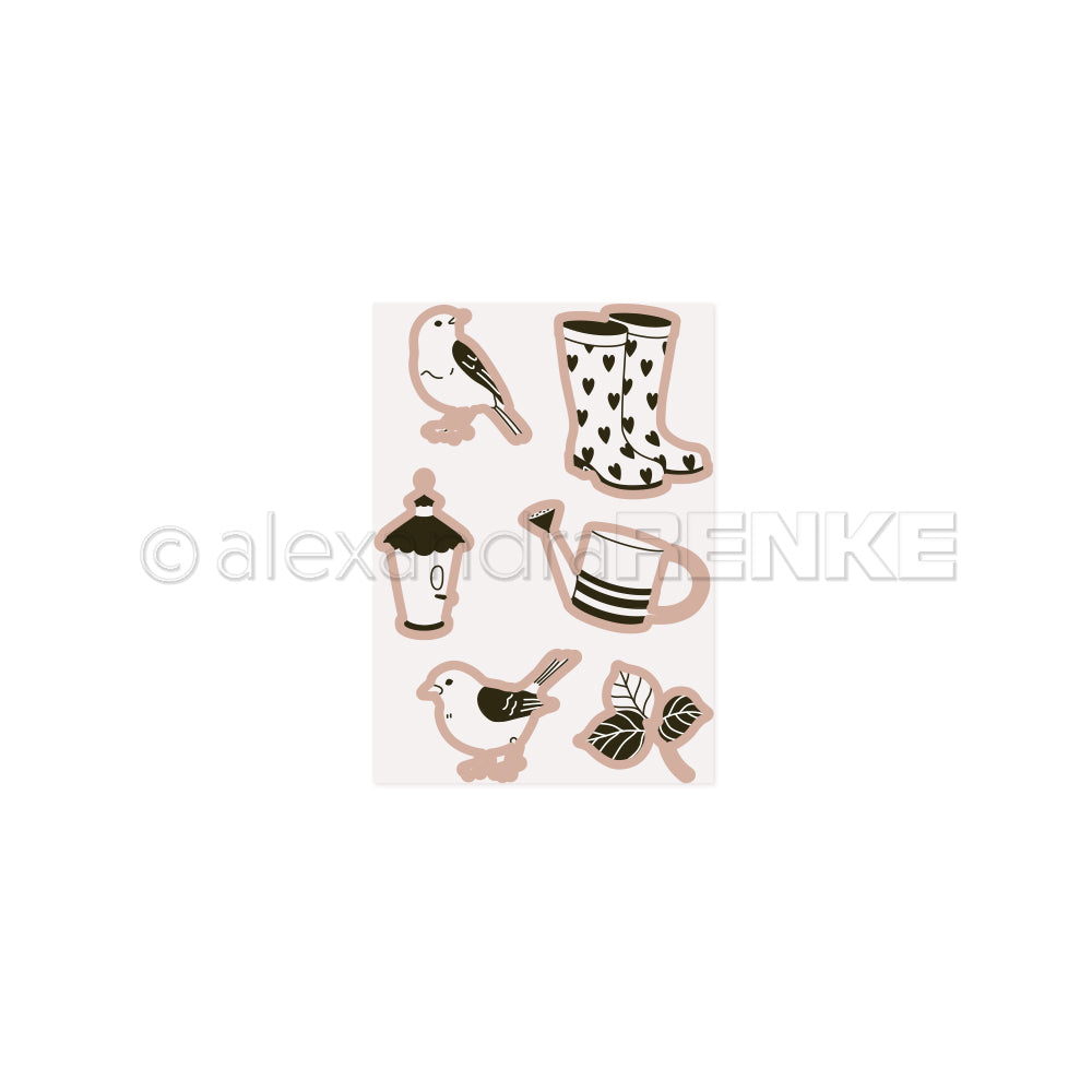 CE-AR-Ba0015 Cut & Emboss Folder 'Gartenzeit' - A.RENKE