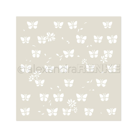 Stencil 'Florale Schmetterlinge'