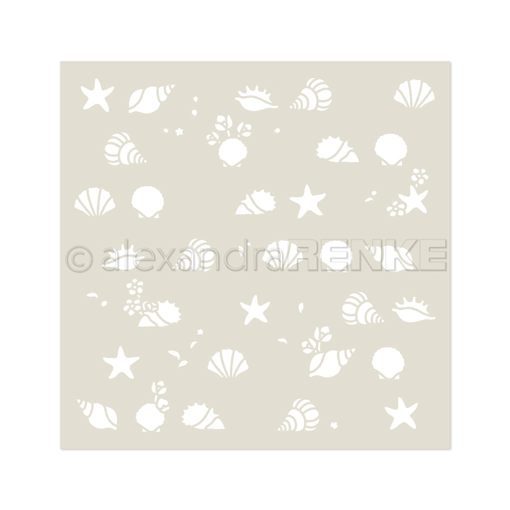 Stencil 'Florale Muscheln'