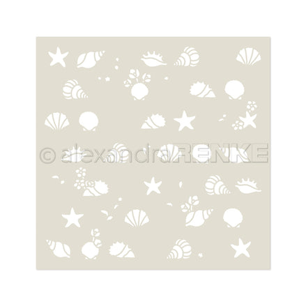 Stencil 'Florale Muscheln'