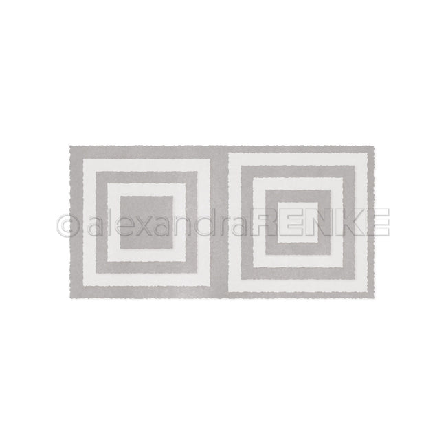 Set Fustelle "Deckle edges card small square with layers" - D-AR-Ba0197 - A.RENKE