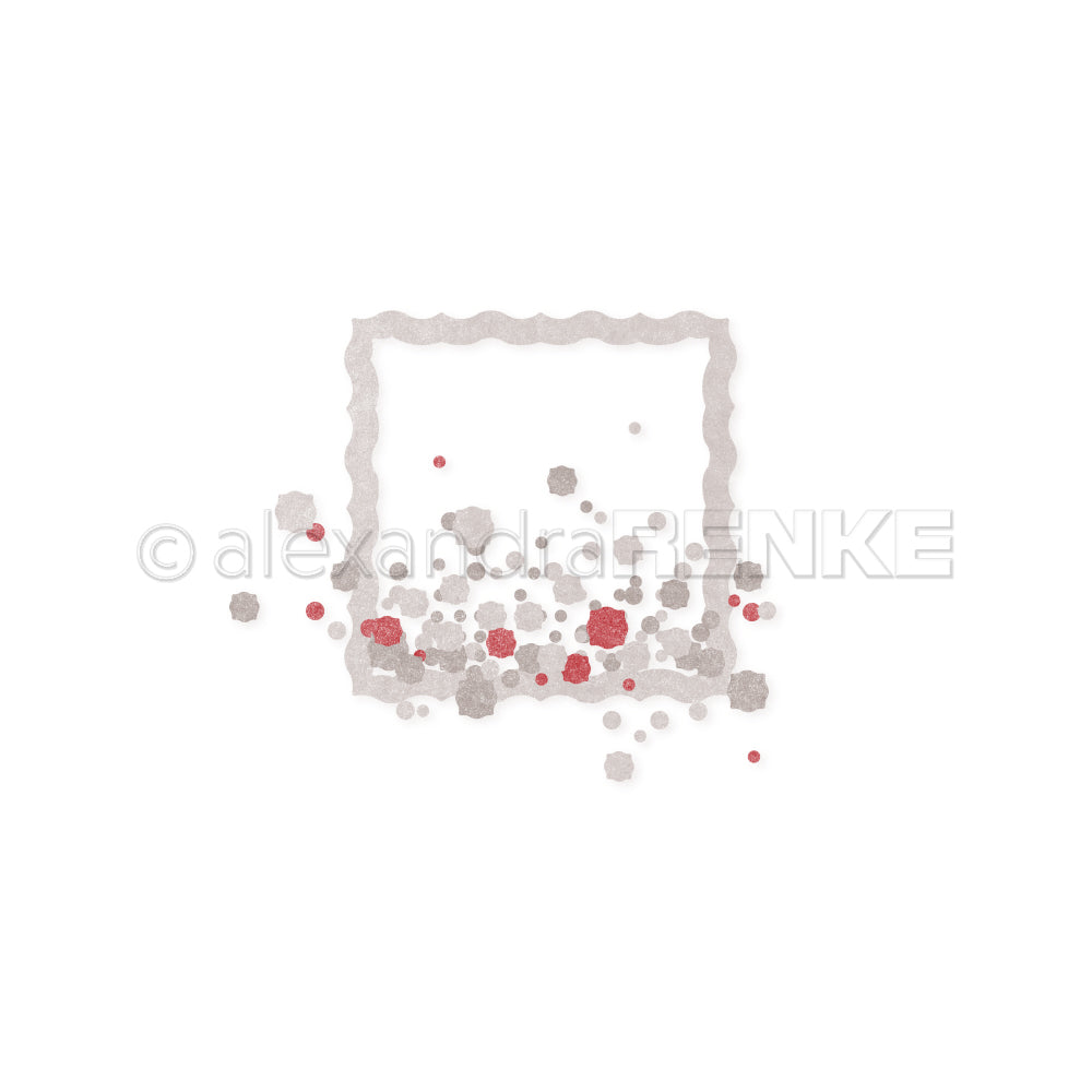 Set fustelle PAPPcutie 'Square Ornament Border Frame  with confetti' -D-AR-Ba0483 - A.RENKE