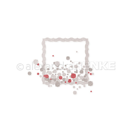 Set fustelle PAPPcutie 'Square Ornament Border Frame  with confetti' -D-AR-Ba0483 - A.RENKE