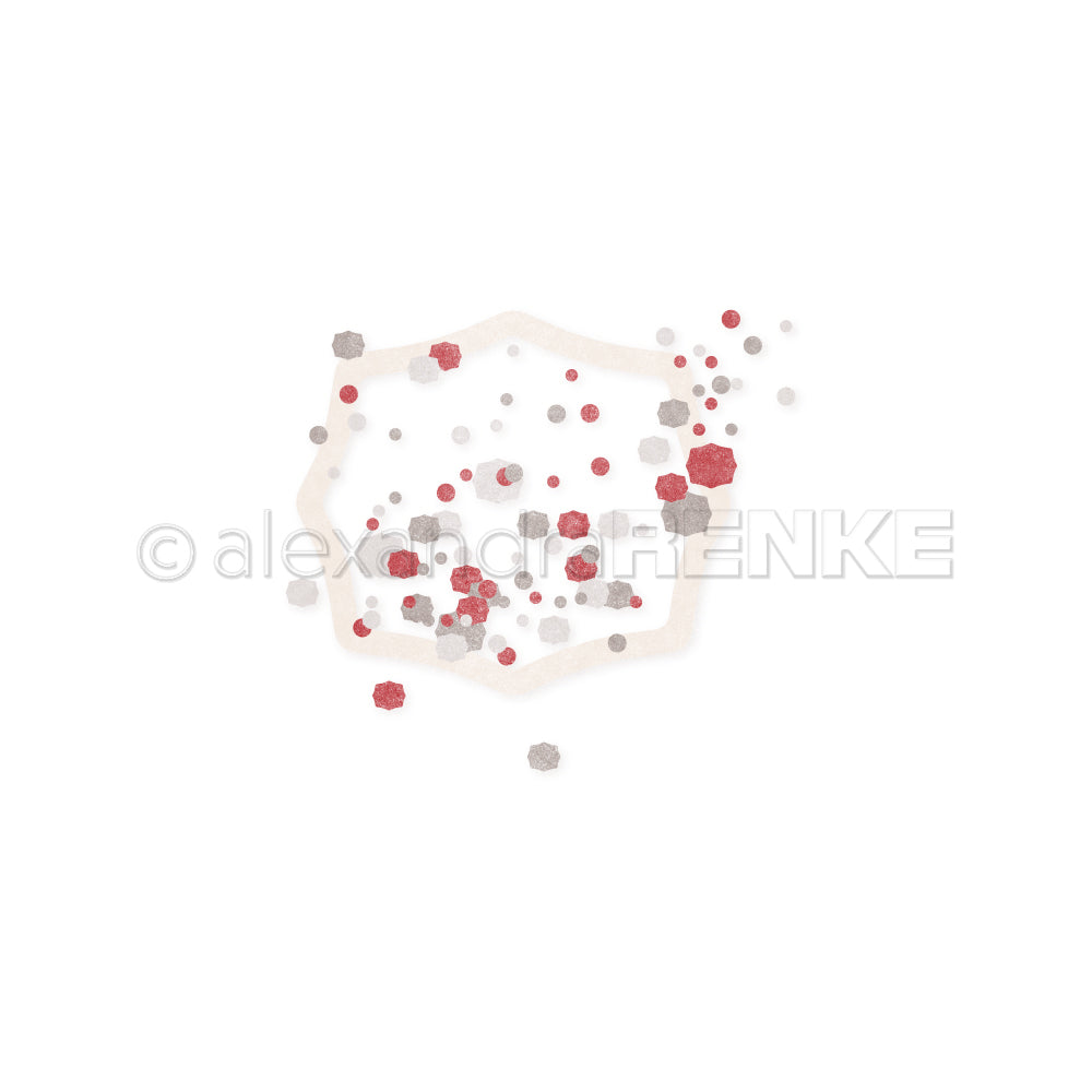 Set fustelle PAPPcutie 'curved vintage shape with confetti' -D-AR-Ba0484 - A.RENKE