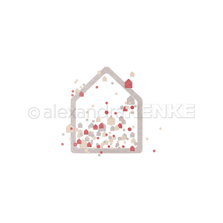 Set fustelle PAPPcutie 'House frame with confetti' -D-AR-Ba0485 - A.RENKE