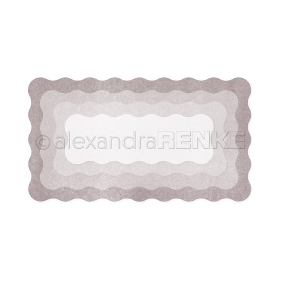 Set Fustelle "Rectangular card topper with wavy edge"- D-AR-Ba0490 - A.RENKE