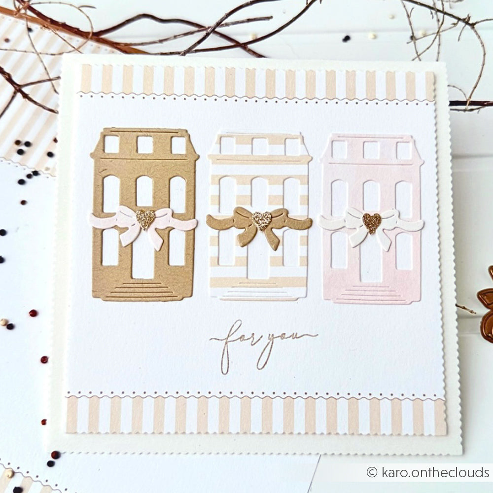 D-AR-Ba0629  Set Fustelle 'Simple Bow House'- A.RENKE