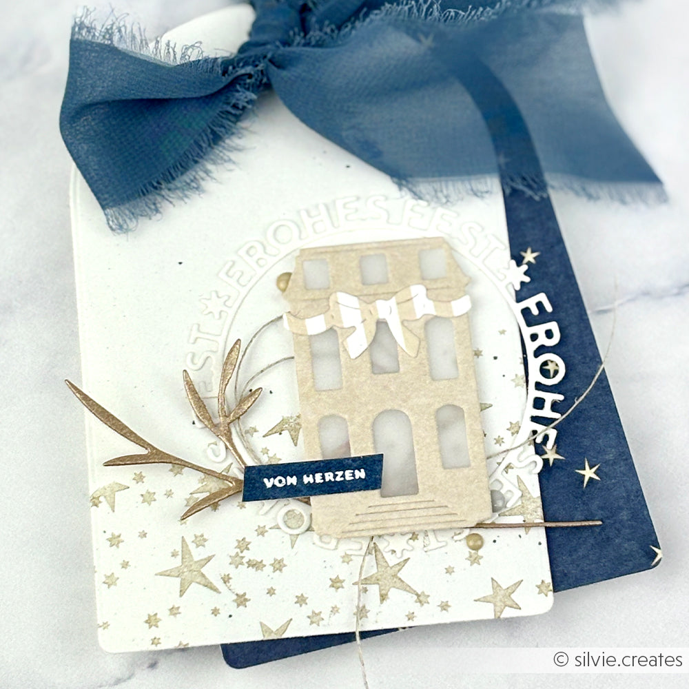 D-AR-Ba0629  Set Fustelle 'Simple Bow House'- A.RENKE