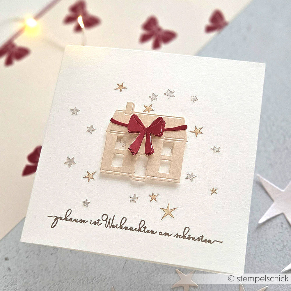 D-AR-Ba0631  Set Fustelle 'Cozy Ribbon House'- A.RENKE