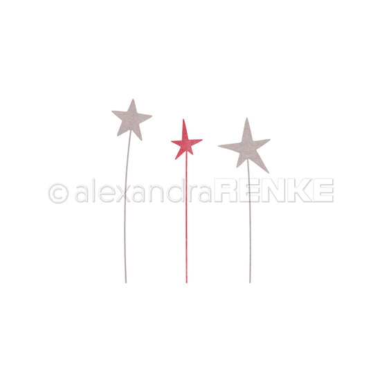 D-AR-Ba0654 - Set Fustelle 'Sterne am Stiel-Trio'- A.RENKE