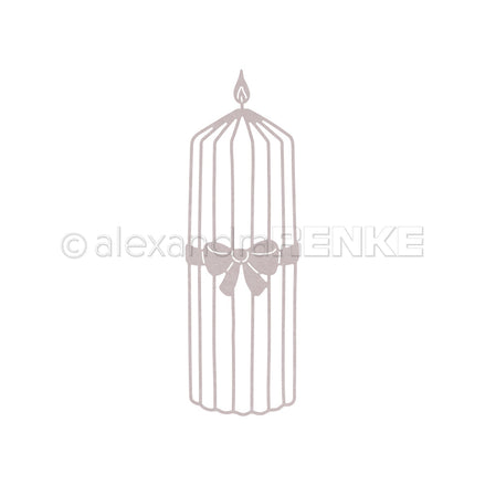 D-AR-Ba0673 "Large Outline Candle" Die - A.RENKE 