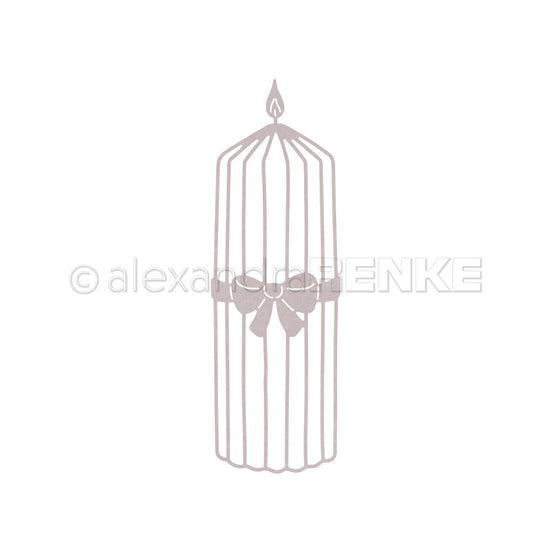 D-AR-Ba0673 Fustella "Large Outline Candle"- A.RENKE