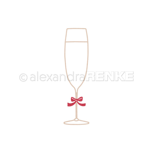 Set Fustelle "Large Outline Champagne Glass"- D-AR-Ba0679- A.RENKE