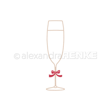 Set Fustelle "Large Outline Champagne Glass"- D-AR-Ba0679- A.RENKE