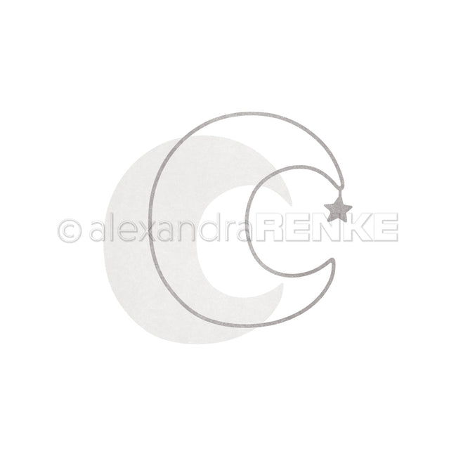 D-AR-Ba0689 'Outline Moon' die - A.RENKE