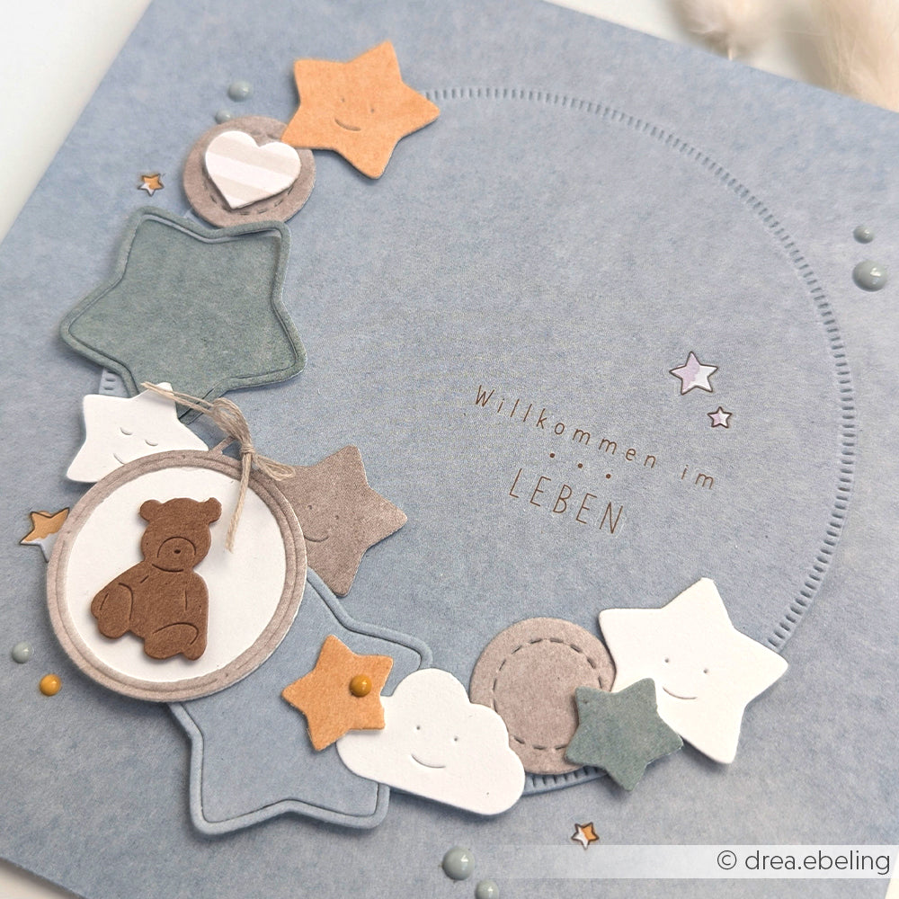D-AR-Ba0706 Die set '3 stars with eyelets' - A.RENKE