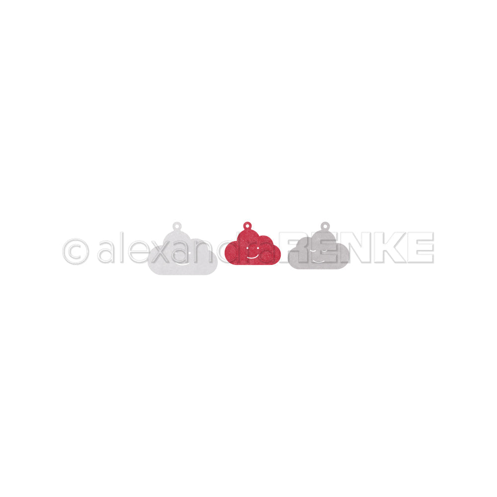 D-AR-Ba0707 Die set '3 clouds with eyelets' - A.RENKE