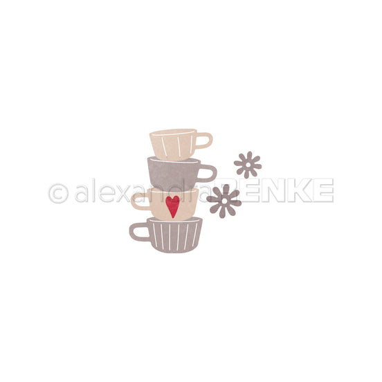 D-AR-Ba0720 Set Fustelle 'Cheerful Stack of Cups' - A.RENKE