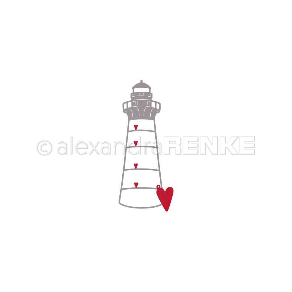 Stanze 'Herzlicher Leuchtturm Outline'