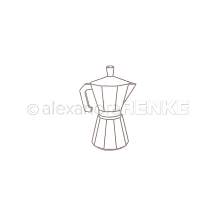 Stanze 'Espressokanne Outline'