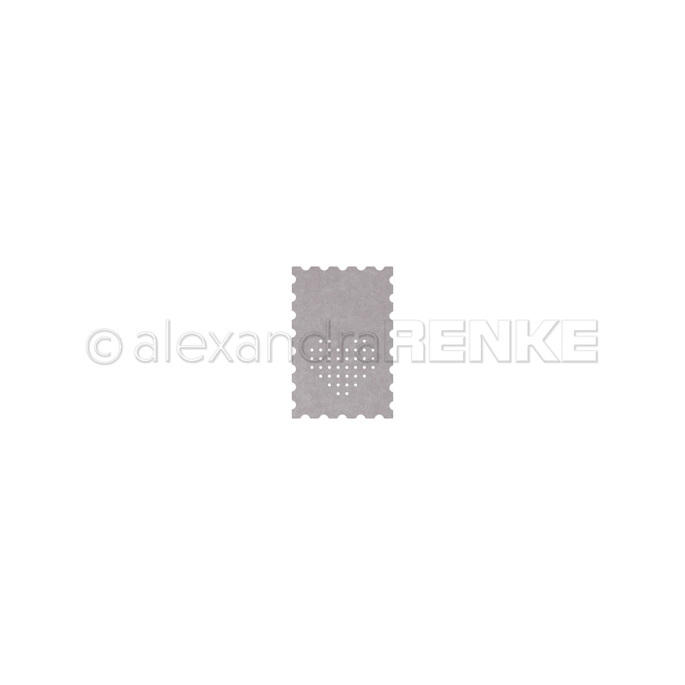 Stanze 'Briefmarke mit Stick-Herz'