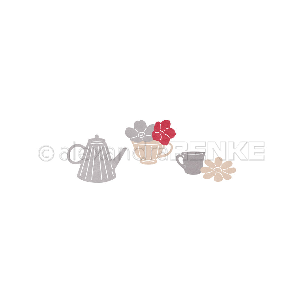 Stanze 'Blumiges Teeset'