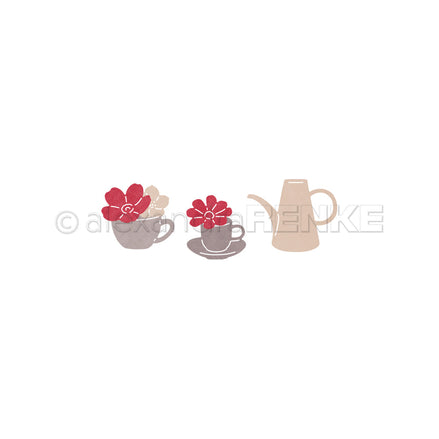 Stanze 'Blumiges Kaffeeset'