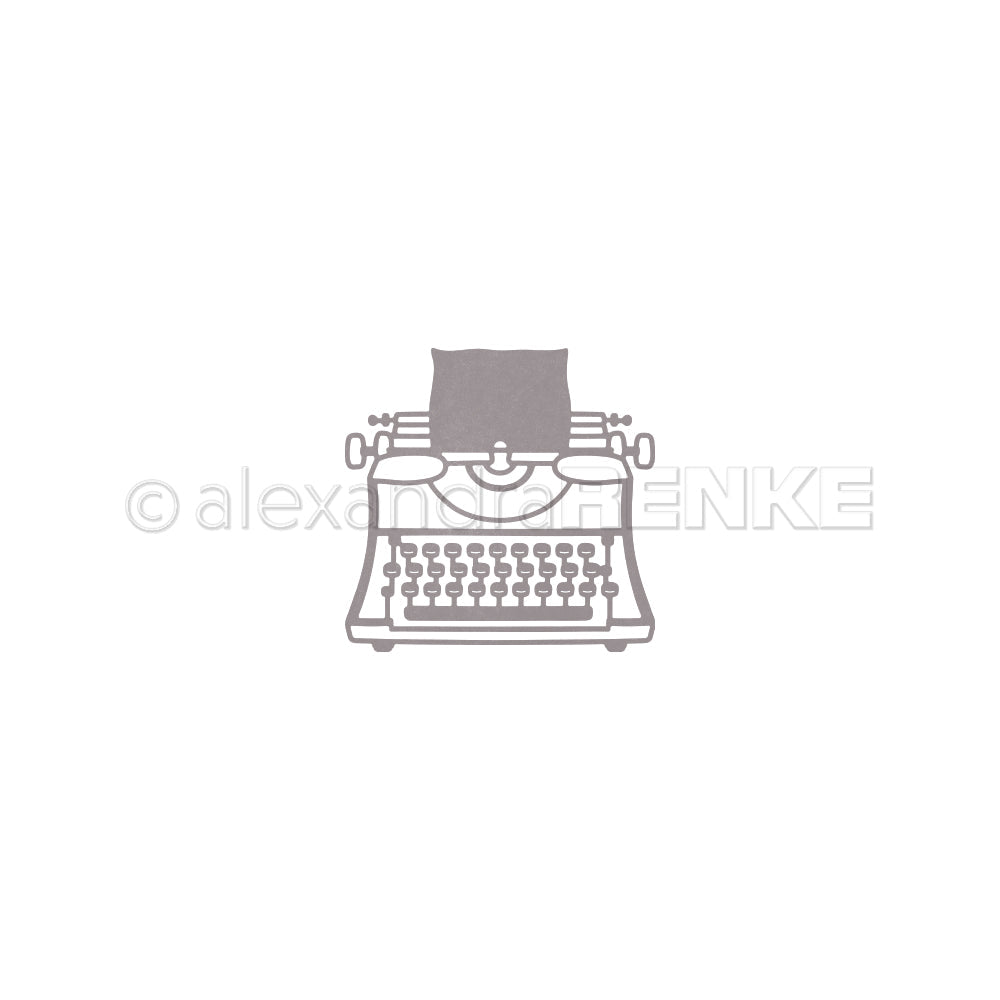 Stanze 'Schreibmaschine Outline'