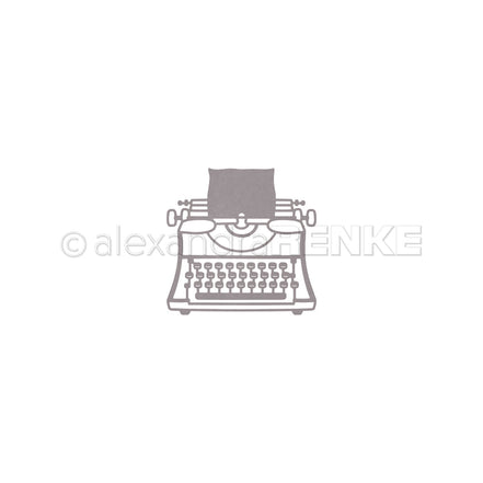 Stanze 'Schreibmaschine Outline'