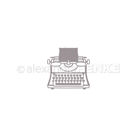 Stanze 'Schreibmaschine Outline'
