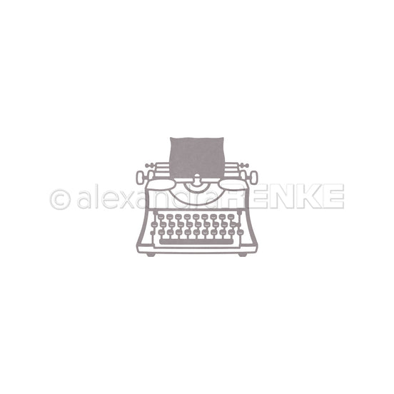 Stanze 'Schreibmaschine Outline'