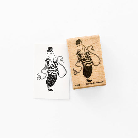 Timbro in legno "Book Figurines Child" -  HS-AR-Ba1077- A.RENKE