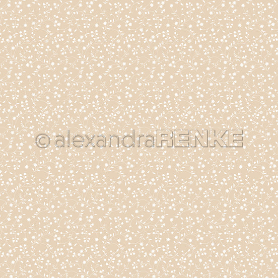 Book cover paper 'Floral Vineon Beige' - BP-AR-0030- A.RENKE