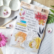 STAMP SET - CE QUE JE RESSENS -VIB122- CHOU & FLOWERS