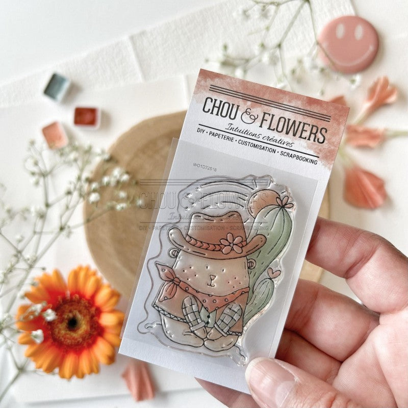 STAMP - DOUDOU COWBOY -LOV104- CHOU &amp; FLOWERS