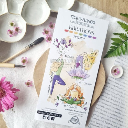 STAMP SET - RESPIRE -VIB116- CHOU &amp; FLOWERS